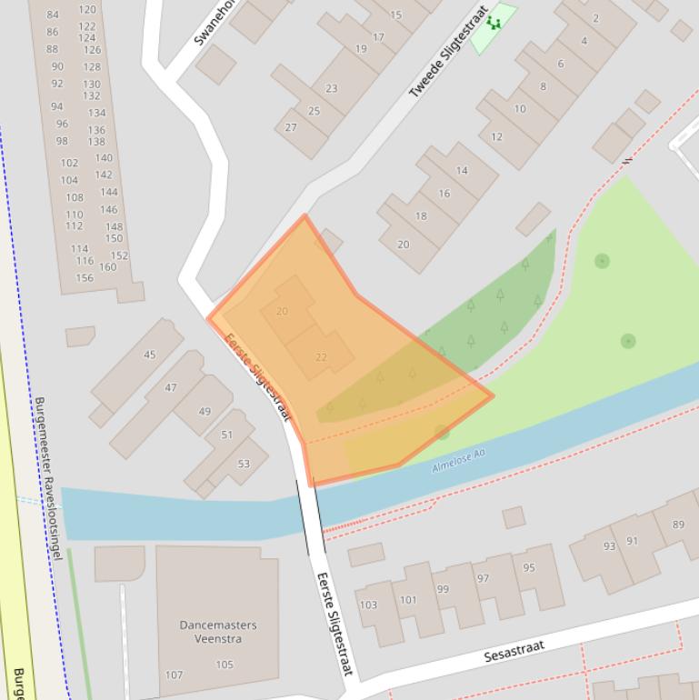 Kaart van postcodegebied 7607GN.