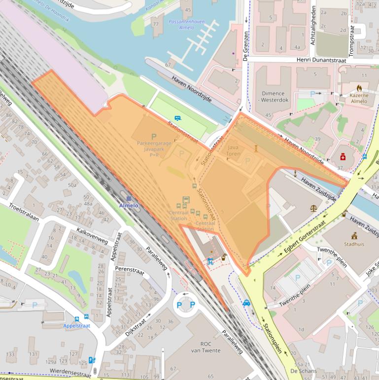 Kaart van postcodegebied 7607GX.