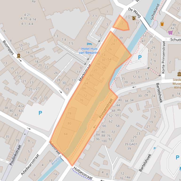 Kaart van postcodegebied 7607HD.