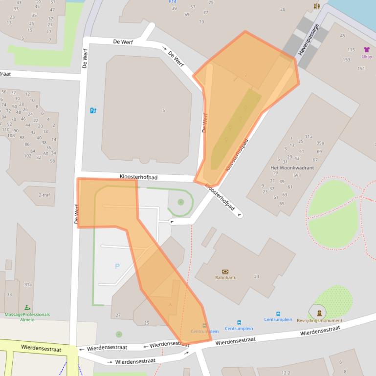 Kaart van postcodegebied 7607HK.