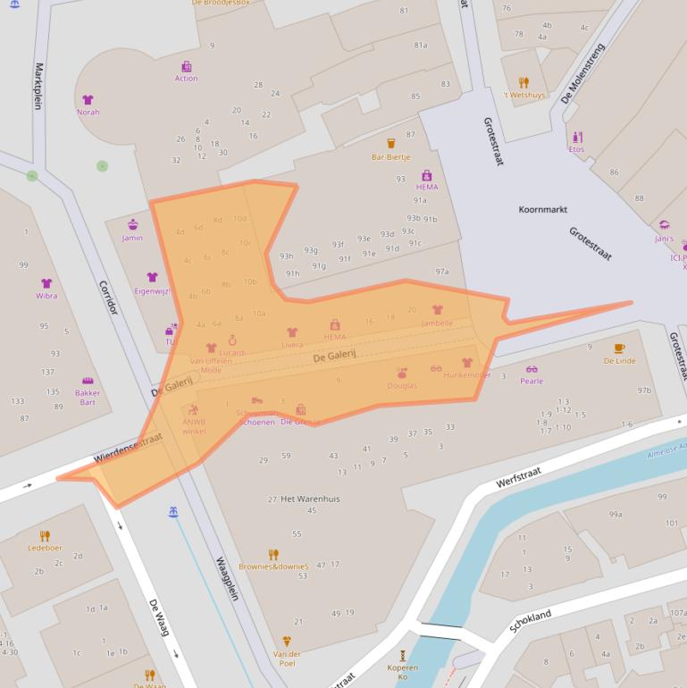 Kaart van postcodegebied 7607HR.