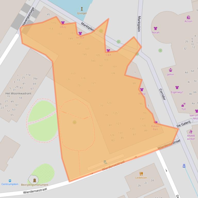 Kaart van postcodegebied 7607HV.