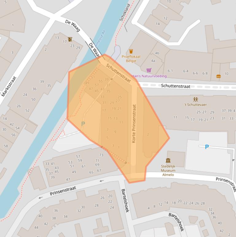 Kaart van postcodegebied 7607JB.