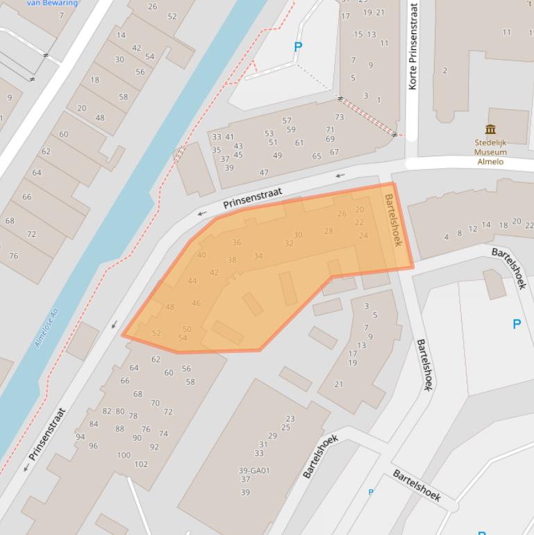 Kaart van postcodegebied 7607JD.