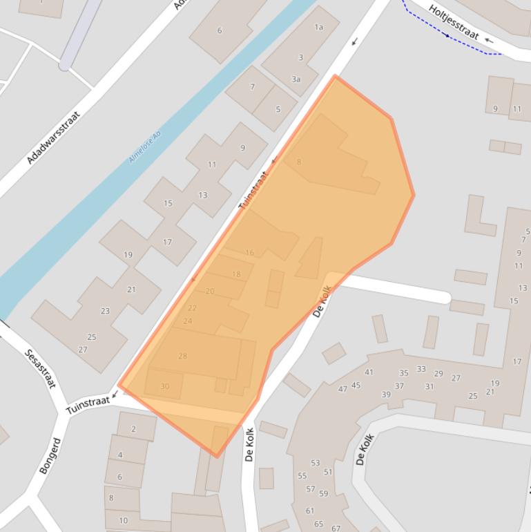 Kaart van postcodegebied 7607JK.