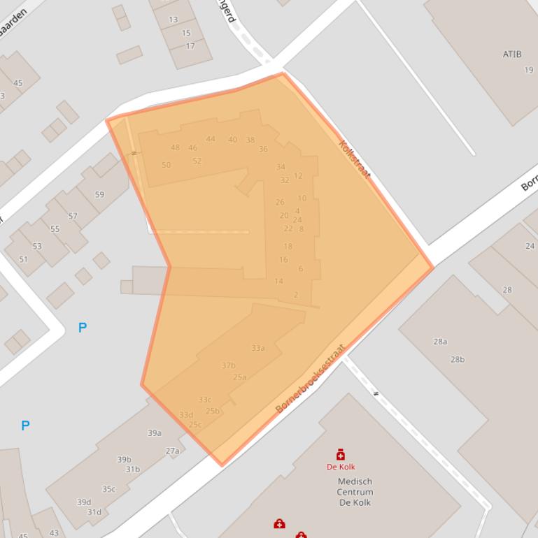 Kaart van postcodegebied 7607JN.