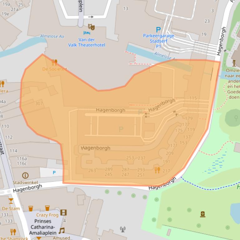 Kaart van postcodegebied 7607JV.