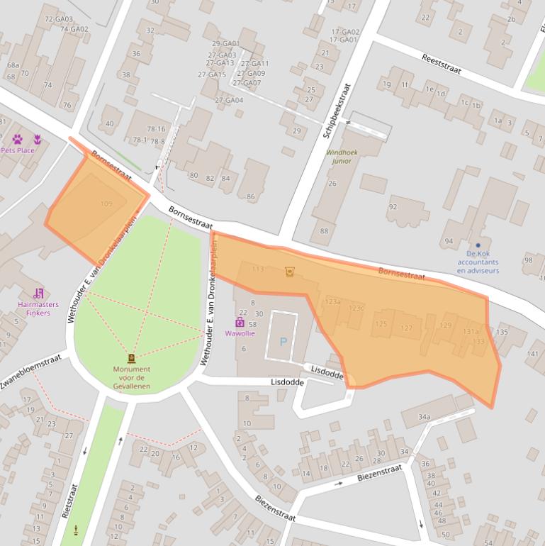 Kaart van postcodegebied 7607KL.