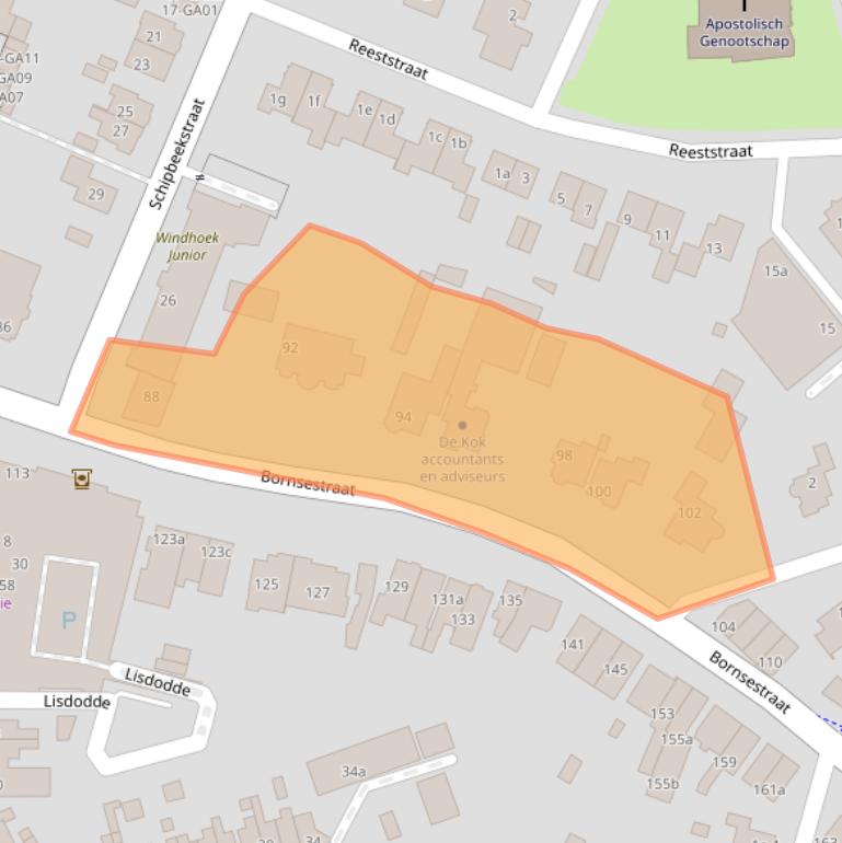 Kaart van postcodegebied 7607KT.