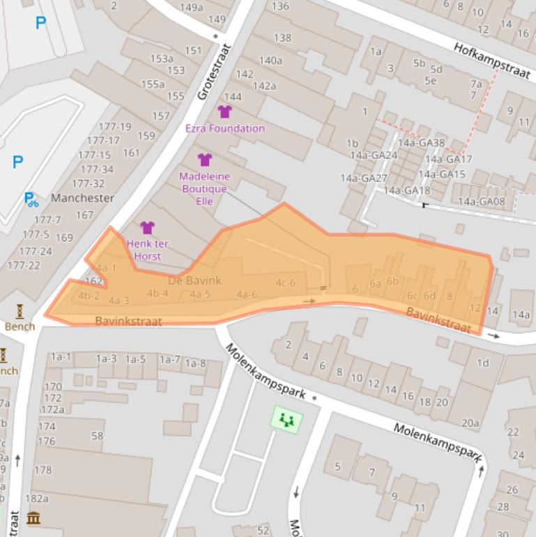 Kaart van postcodegebied 7607LB.