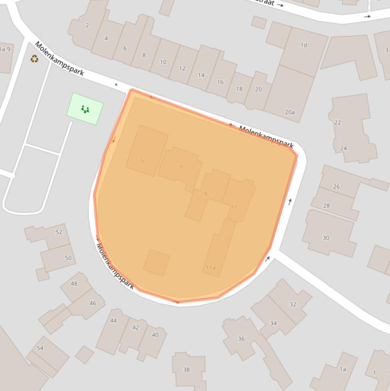 Kaart van postcodegebied 7607LD.