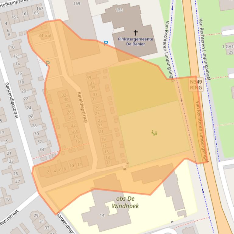 Kaart van postcodegebied 7607LT.