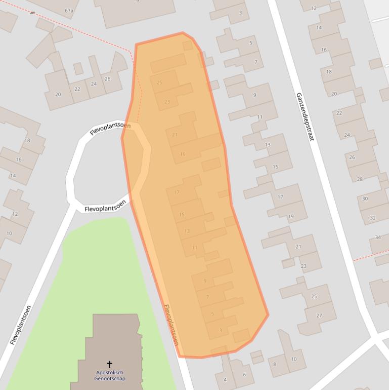 Kaart van postcodegebied 7607LW.