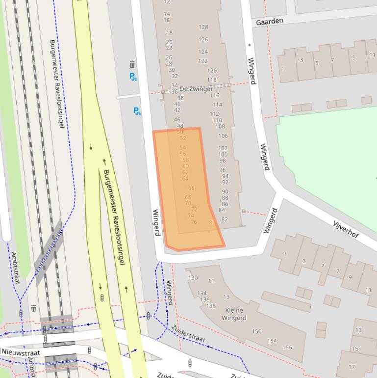 Kaart van postcodegebied 7607MG.