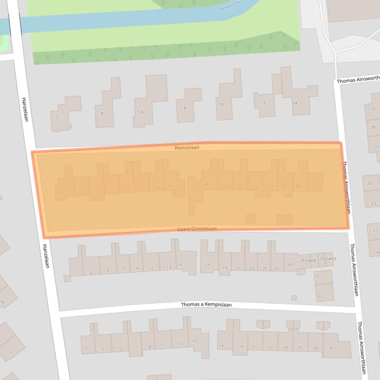 Kaart van postcodegebied 7607NS.