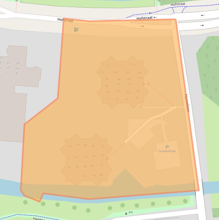 Kaart van postcodegebied 7607NX.