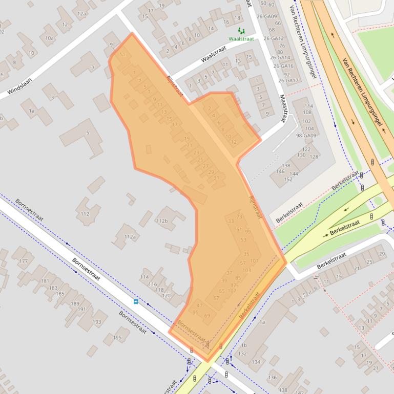 Kaart van postcodegebied 7607PC.