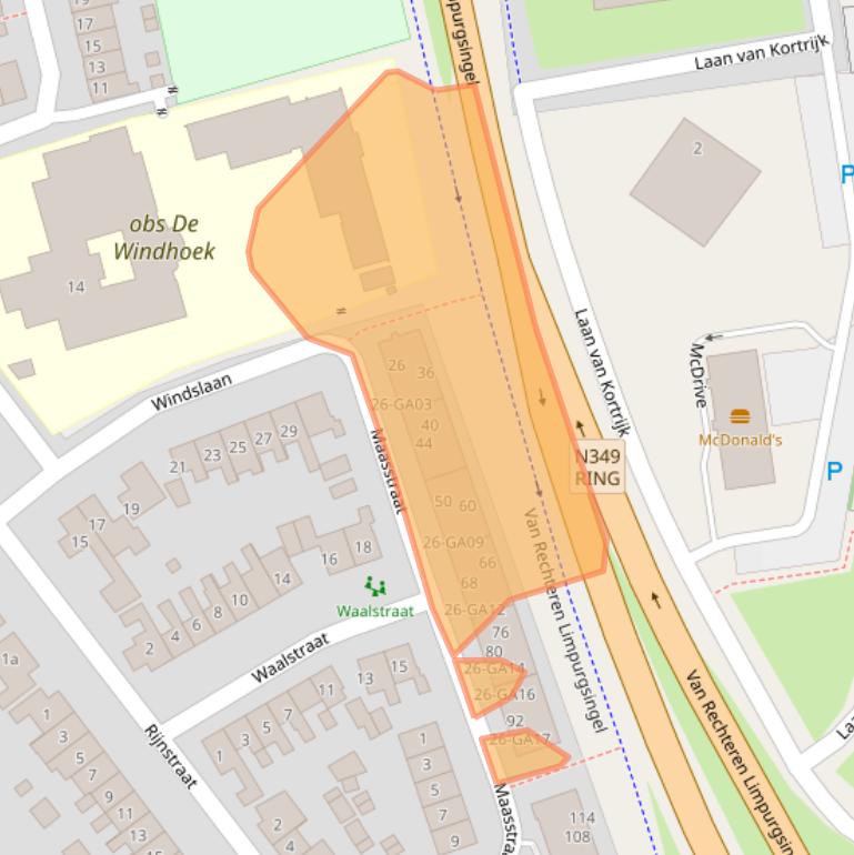 Kaart van postcodegebied 7607PG.