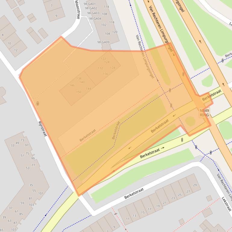 Kaart van postcodegebied 7607PJ.