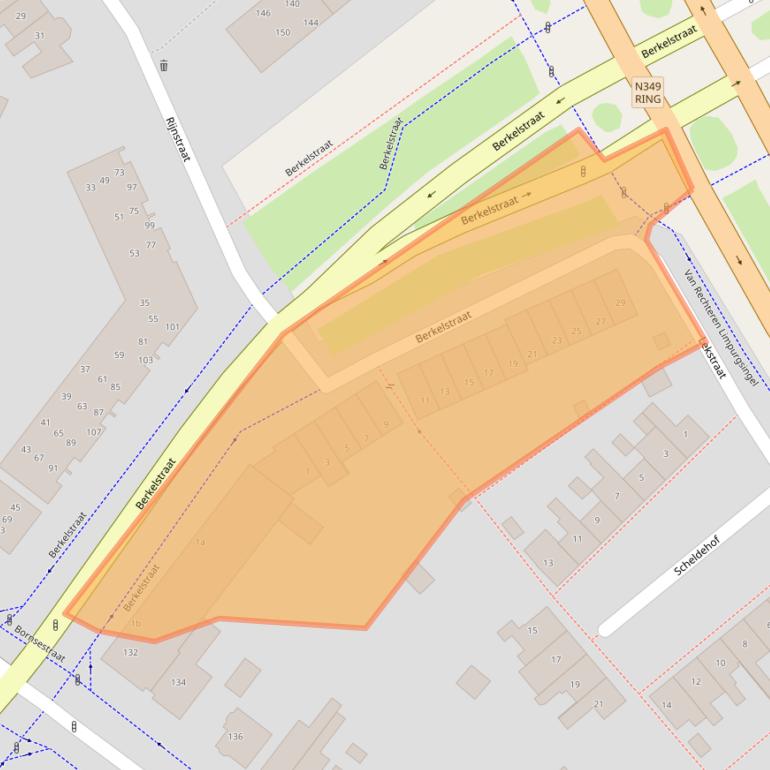 Kaart van postcodegebied 7607PK.