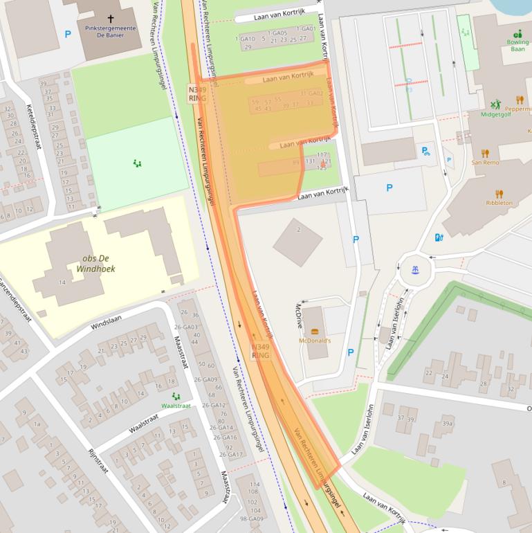 Kaart van postcodegebied 7607PS.