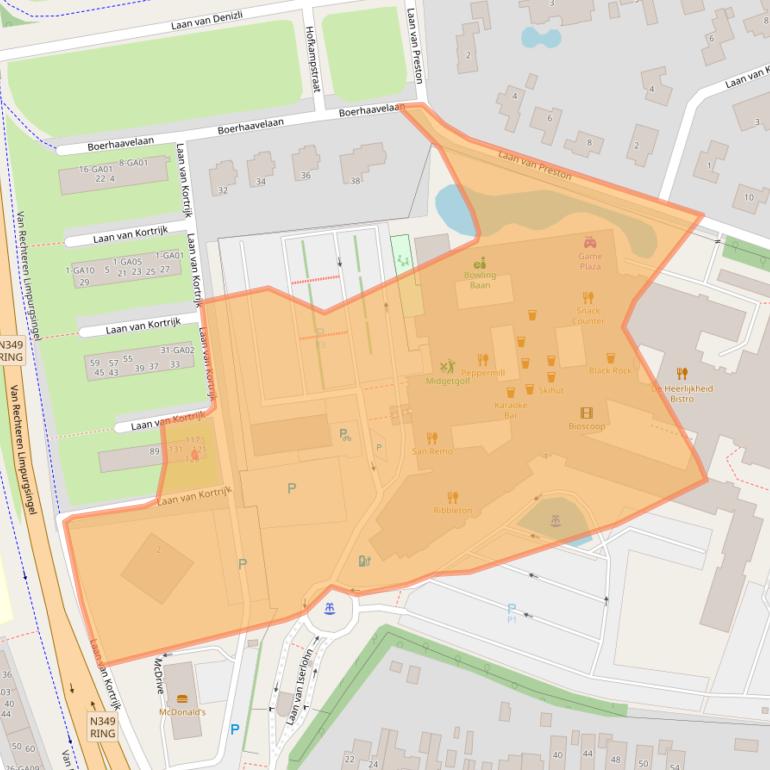 Kaart van postcodegebied 7607PT.