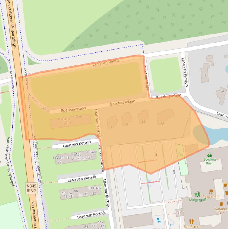 Kaart van postcodegebied 7607PW.