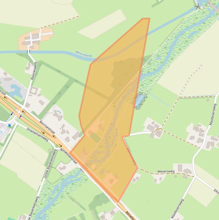 Kaart van postcodegebied 7607RB.