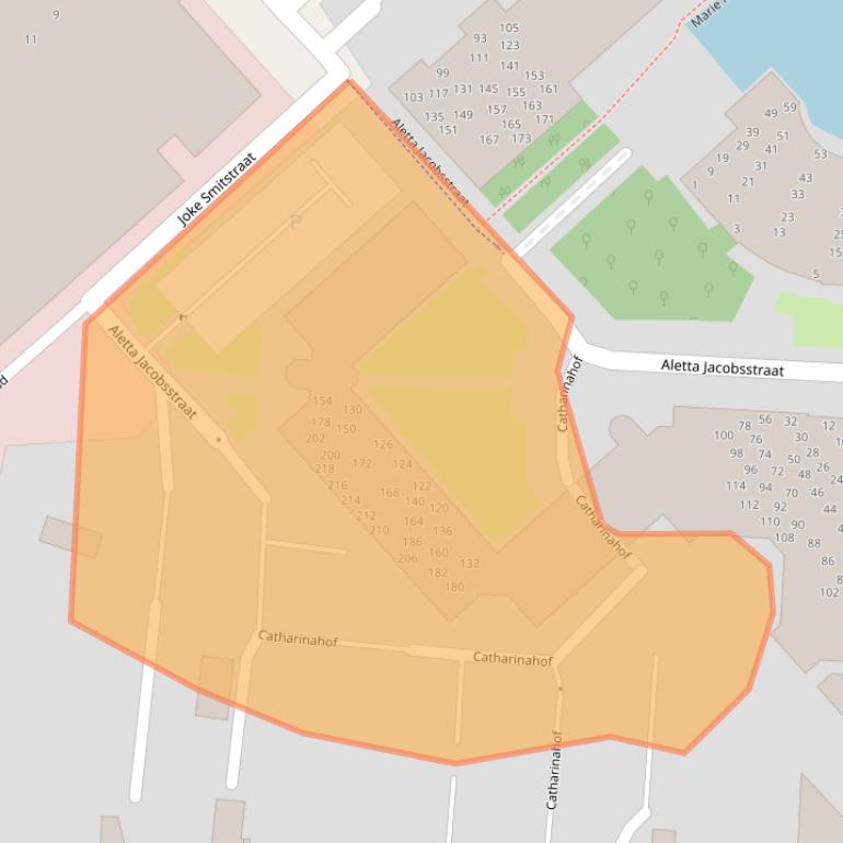 Kaart van postcodegebied 7607SH.