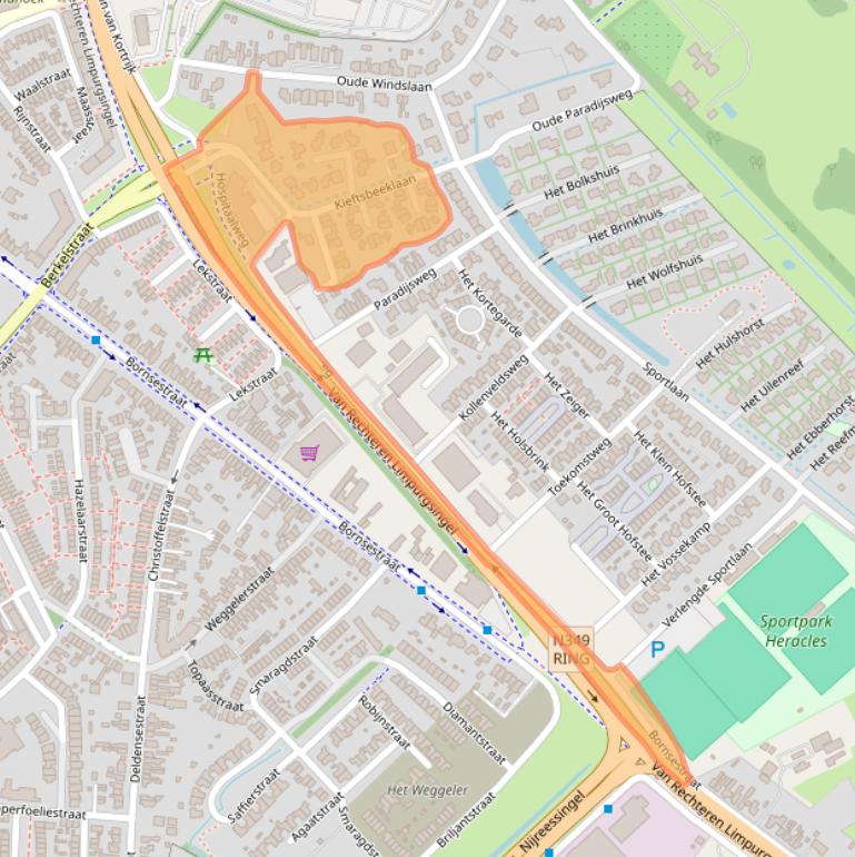 Kaart van postcodegebied 7607TA.