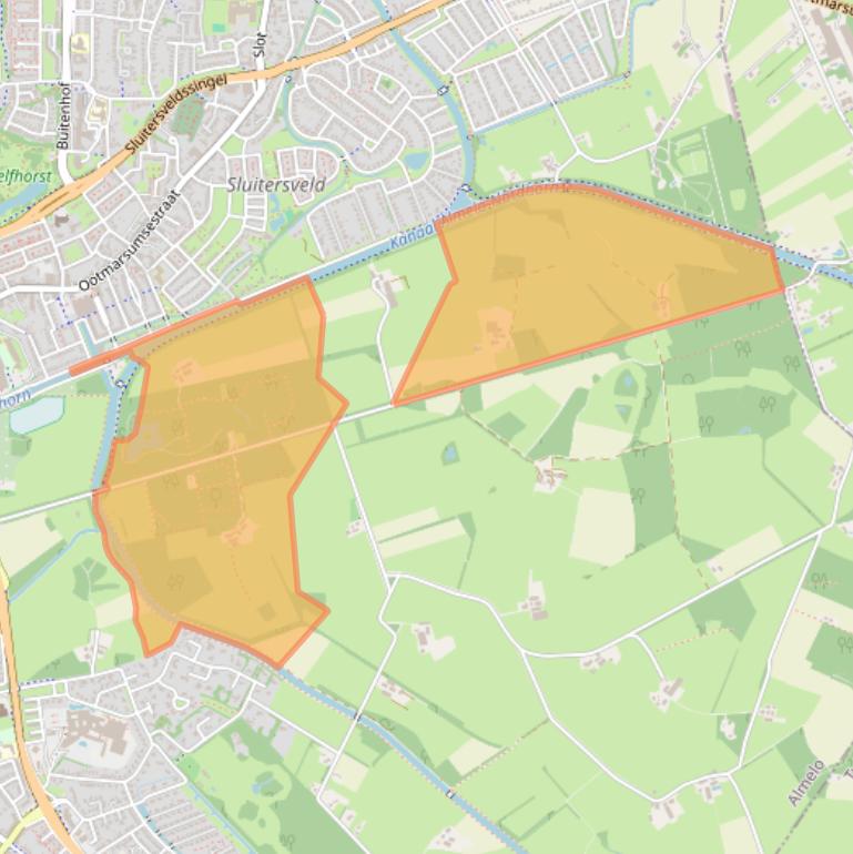 Kaart van postcodegebied 7607TB.