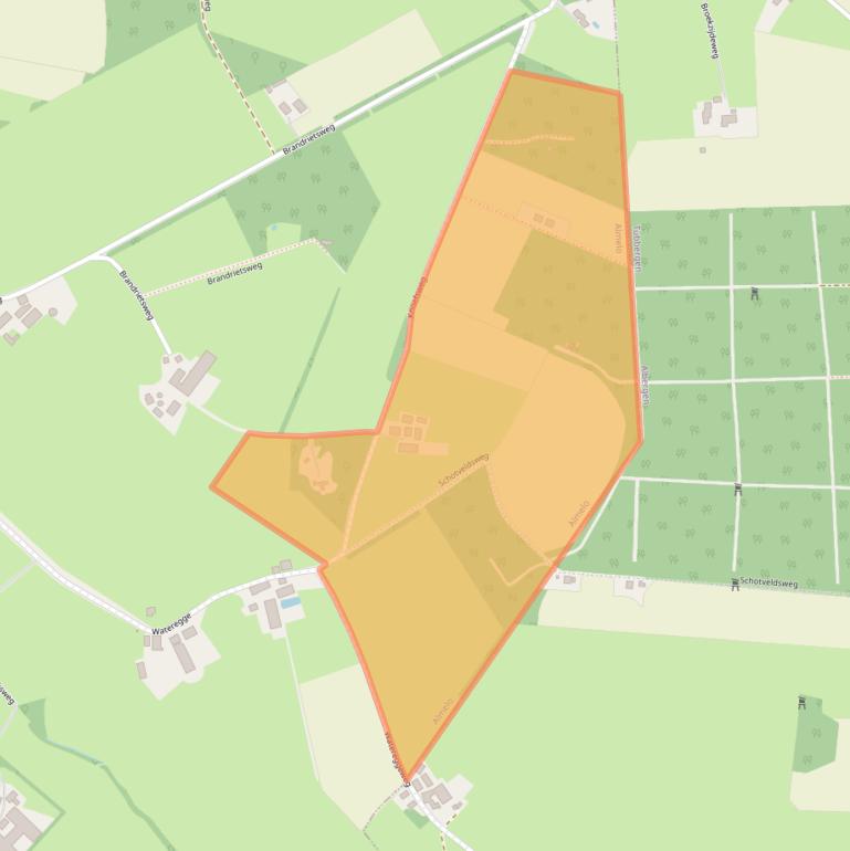 Kaart van postcodegebied 7607TD.