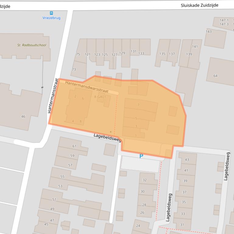 Kaart van postcodegebied 7607VB.