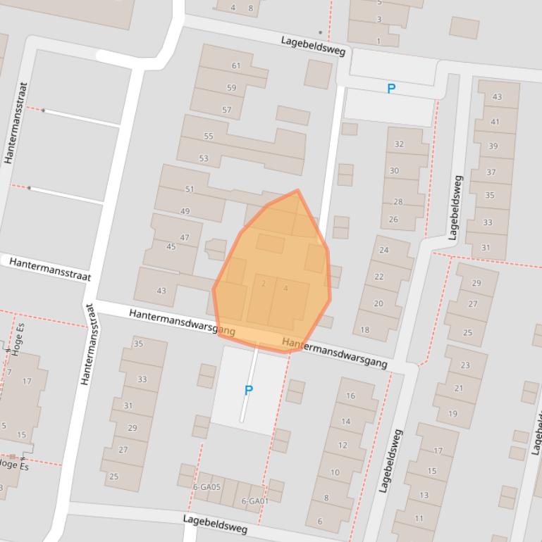 Kaart van postcodegebied 7607VE.