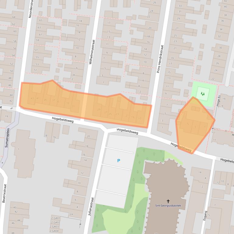 Kaart van postcodegebied 7607VL.