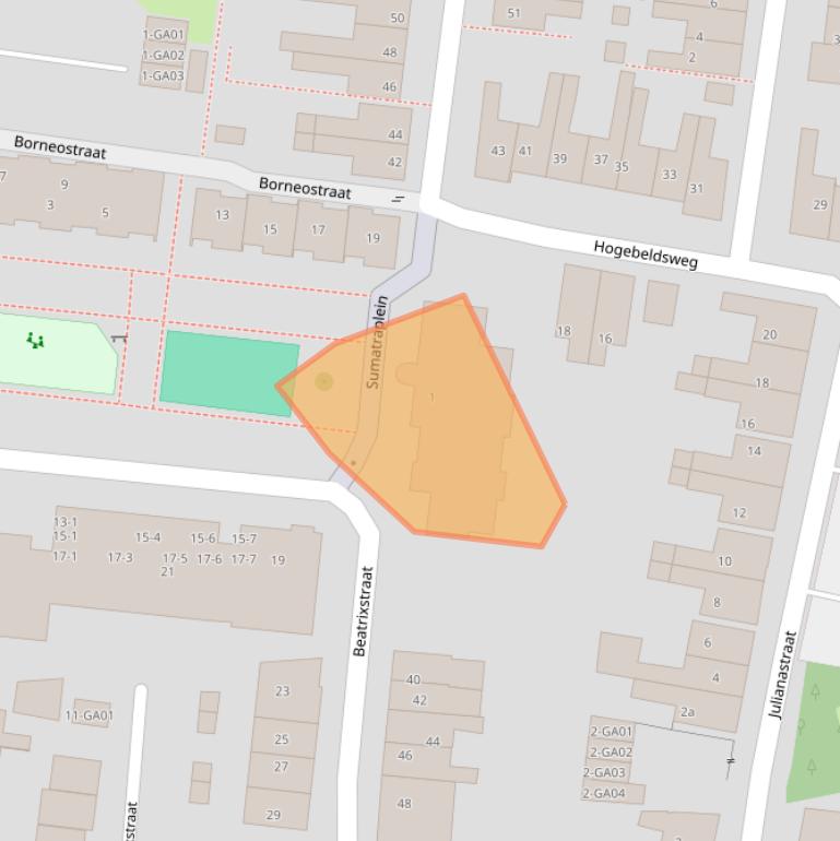 Kaart van postcodegebied 7607WC.