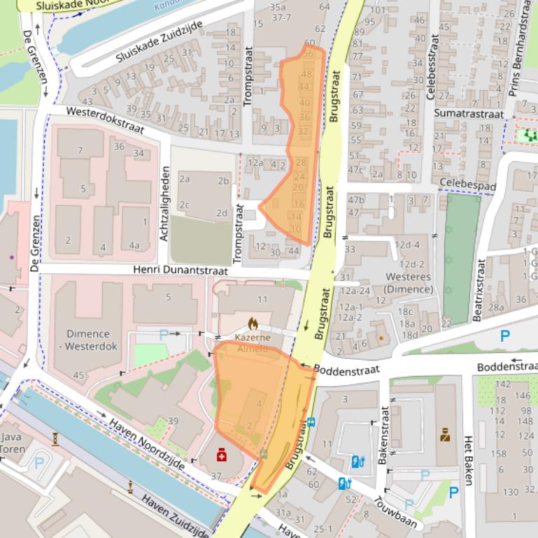 Kaart van postcodegebied 7607XG.