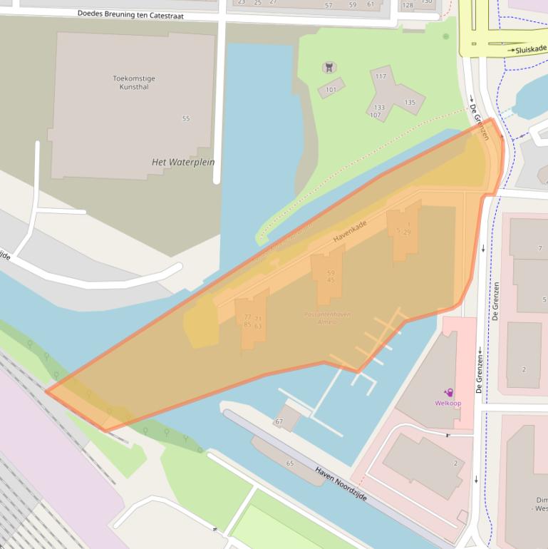 Kaart van postcodegebied 7607XS.