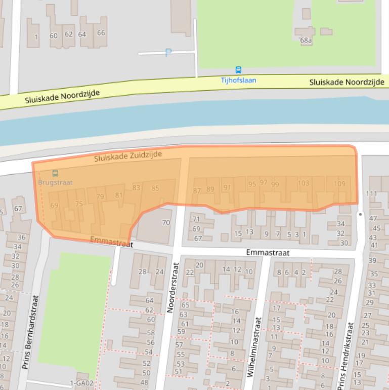 Kaart van postcodegebied 7607XW.