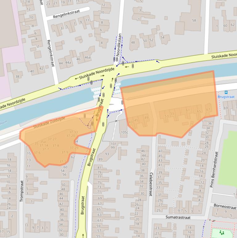 Kaart van postcodegebied 7607XX.