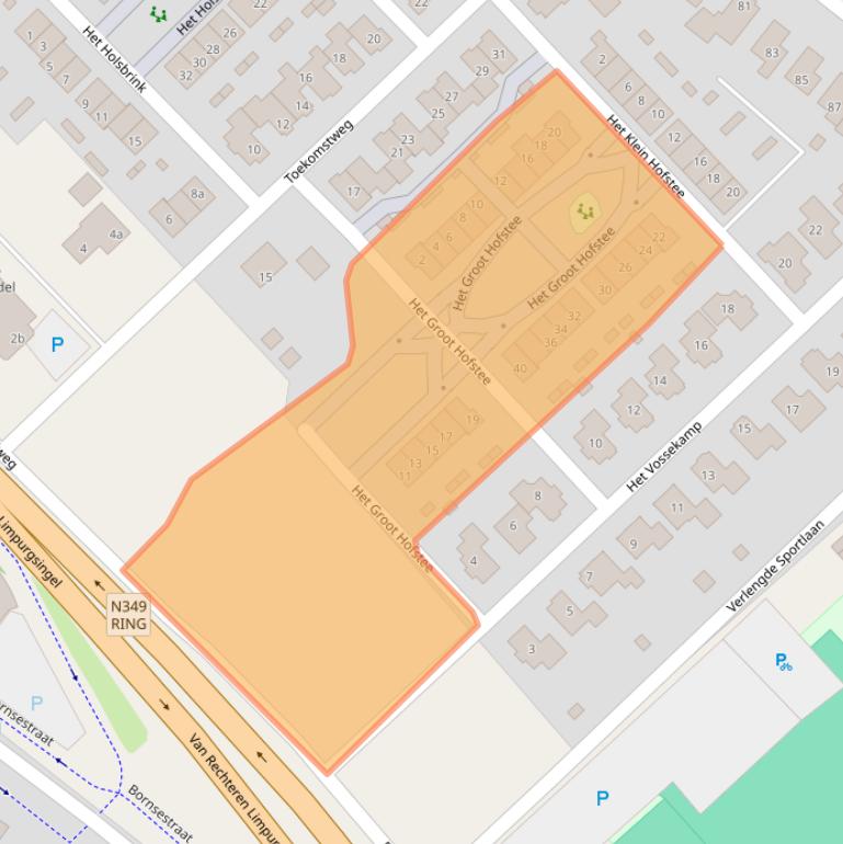 Kaart van postcodegebied 7607ZG.