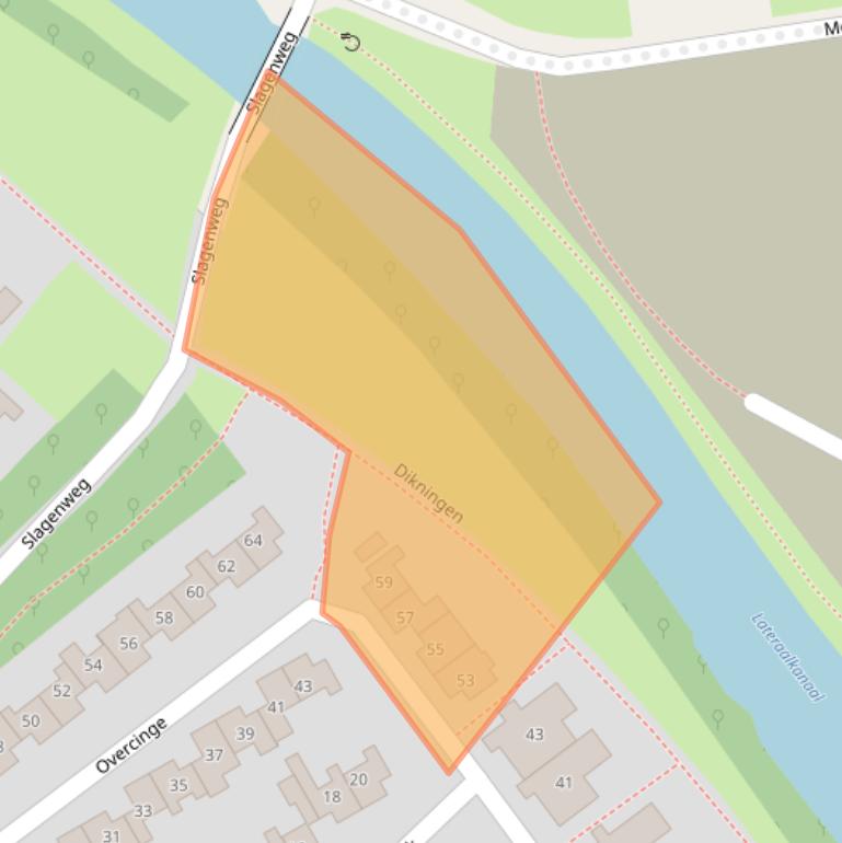 Kaart van postcodegebied 7608AK.