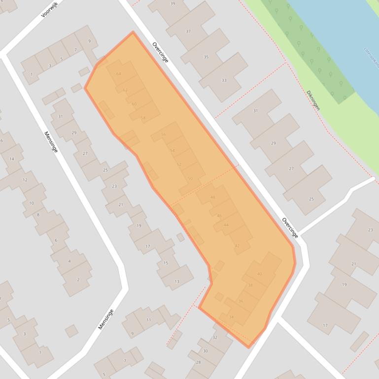 Kaart van postcodegebied 7608AM.