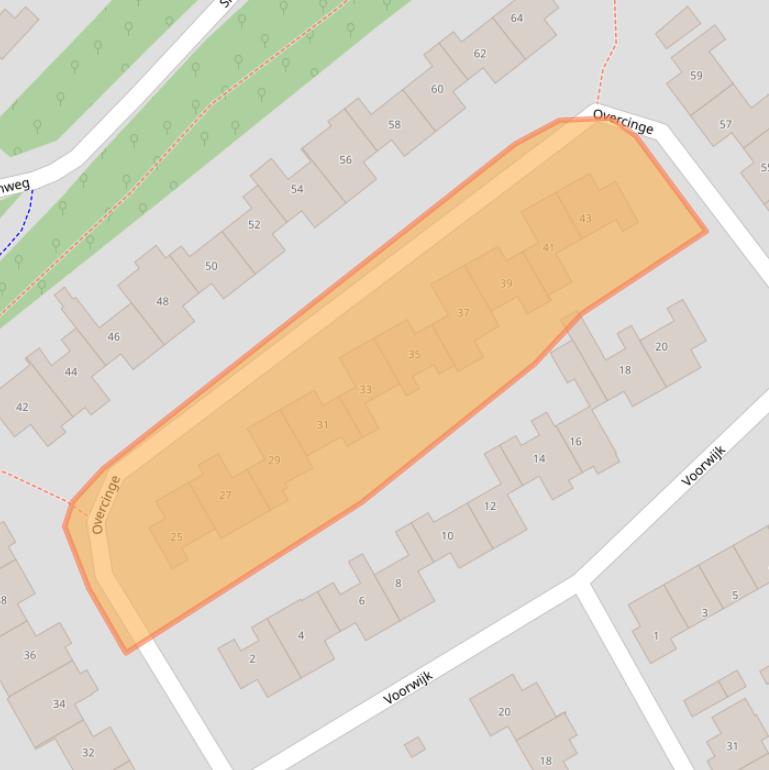 Kaart van postcodegebied 7608AP.