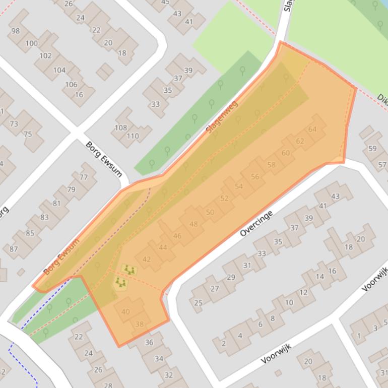 Kaart van postcodegebied 7608AS.