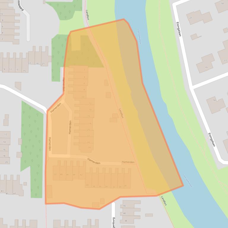 Kaart van postcodegebied 7608CA.