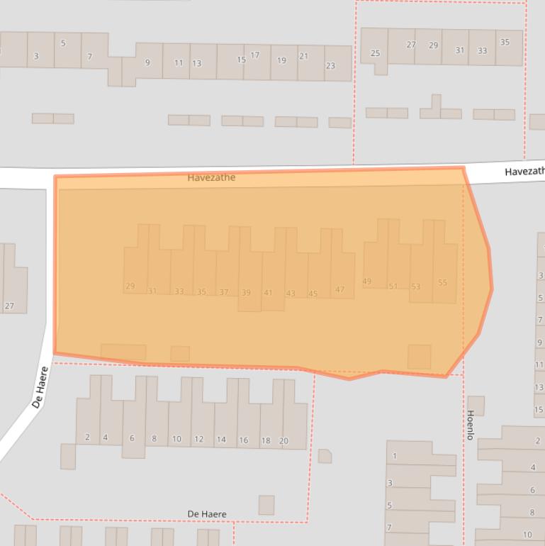Kaart van postcodegebied 7608CK.