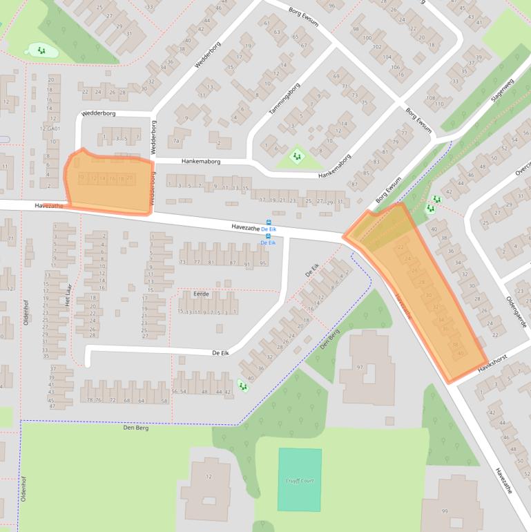 Kaart van postcodegebied 7608CP.