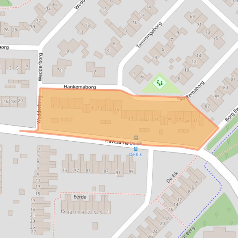 Kaart van postcodegebied 7608DG.