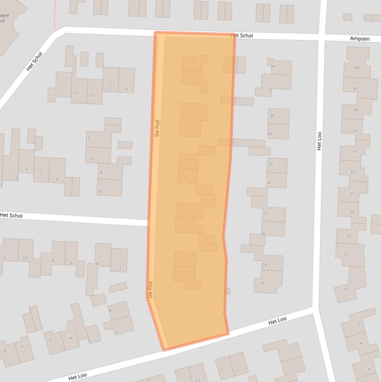 Kaart van postcodegebied 7608DK.